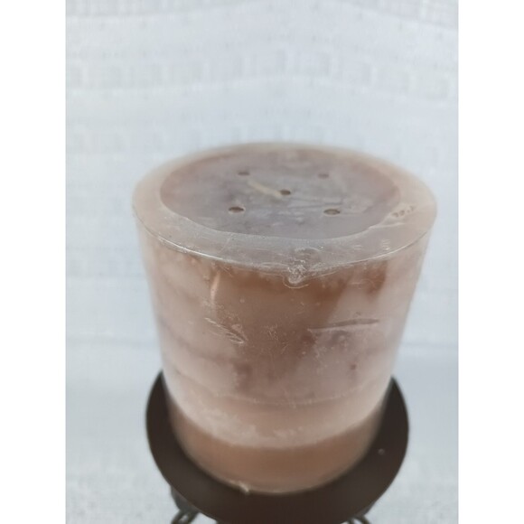 Rustic Tall Iron Candelabra With Crystals And Unopened New Candle - Picture 3 of 5